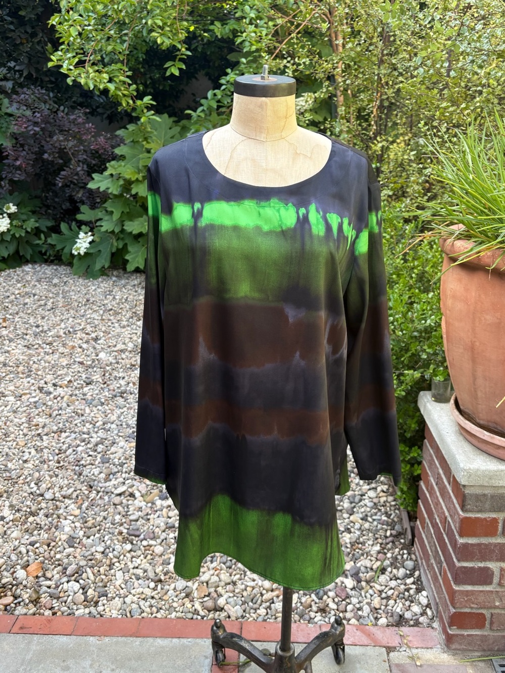 Marina Rinaldi tie-dye printed tunic top - Size 10